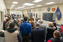 Peace Memorial Auditorium foyer dedication, 2017.