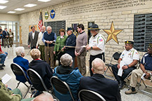 Peace Memorial foyer ribbon cutting, 2017.