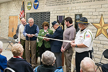 Peace Memorial foyer ribbon cutting., 2017.