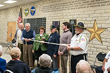 Peace Memorial foyer ribbon cutting, 2017.