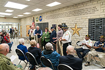Peace Memorial foyer ribbon cutting, 2017.